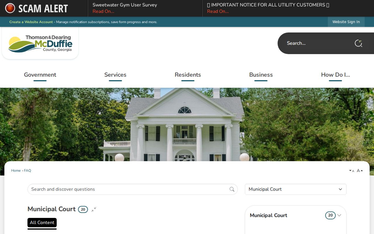 Official Thomson missed-court-date and warrant recall instructions